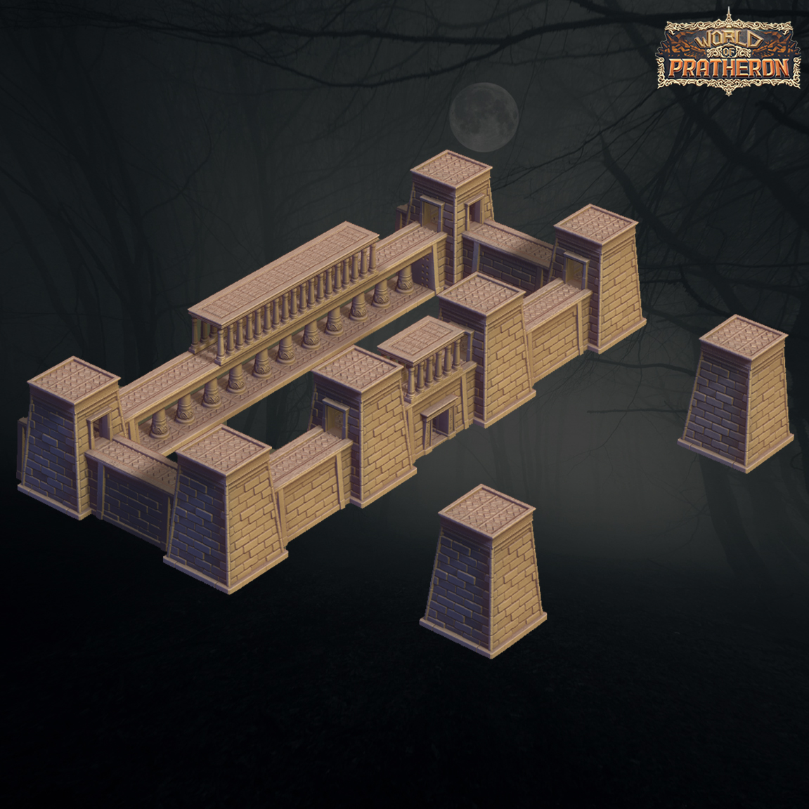 Ancient city of the great pharaohs 2 - Temple Great Wall